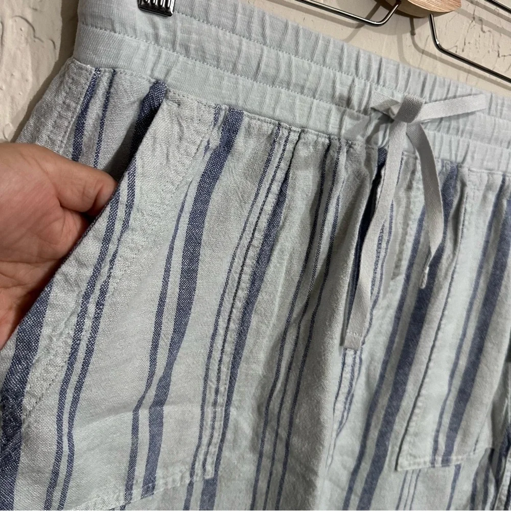 NWT SPLENDID Blue Stripe‎ Drawstring SKIRT MEDIUM​​​​​​​​​​